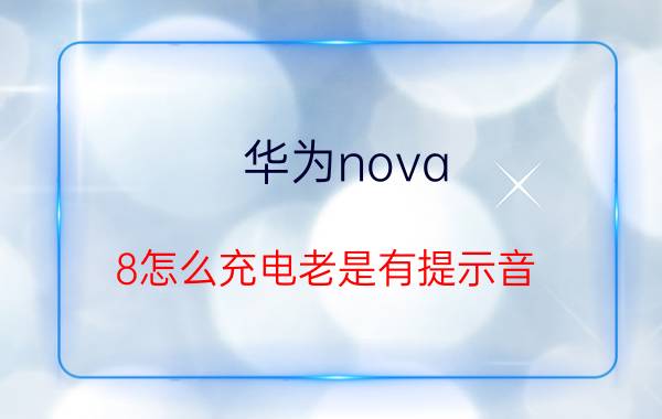 华为nova 8怎么充电老是有提示音 华为nova8Pro可以改充电提示音吗？